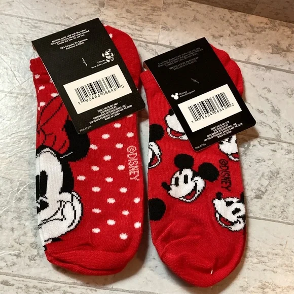 Disney Minnie & Micky Mouse No-Shows Sock Bundle - Picture 5 of 9